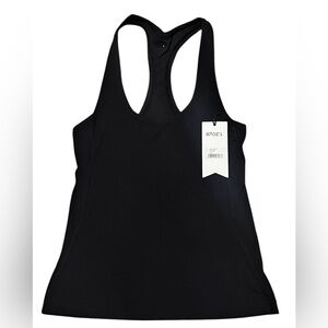 NWT Stori Black Nylon Activewear Onyx Intro Tank Top, Size 6